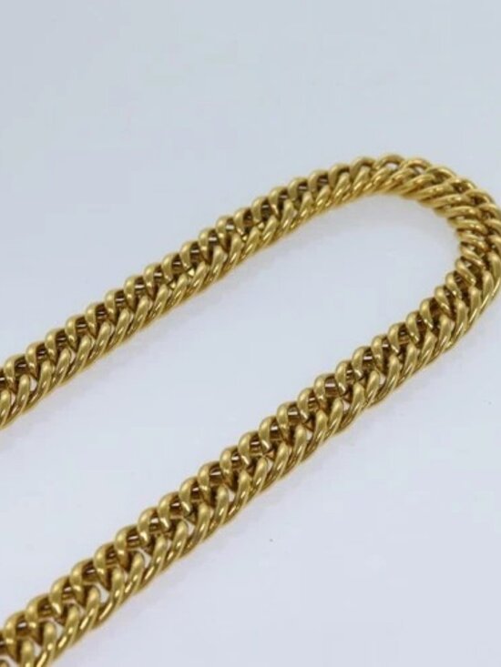 CHANEL Chain Pearl Belt metal Gold CC Auth bs13679 main image 9